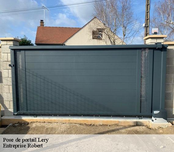 Pose de portail  lery-27690 Entreprise Robert