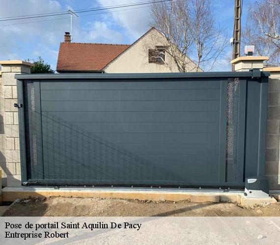 Pose de portail  saint-aquilin-de-pacy-27120 Entreprise Robert