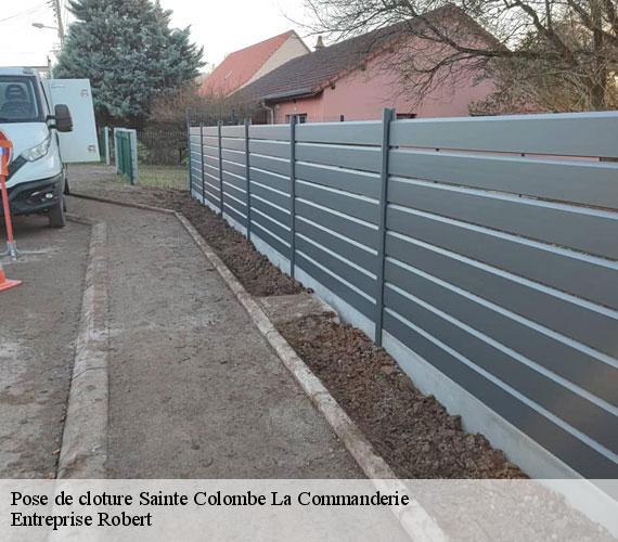 Pose de cloture  sainte-colombe-la-commanderie-27110 Entreprise Robert