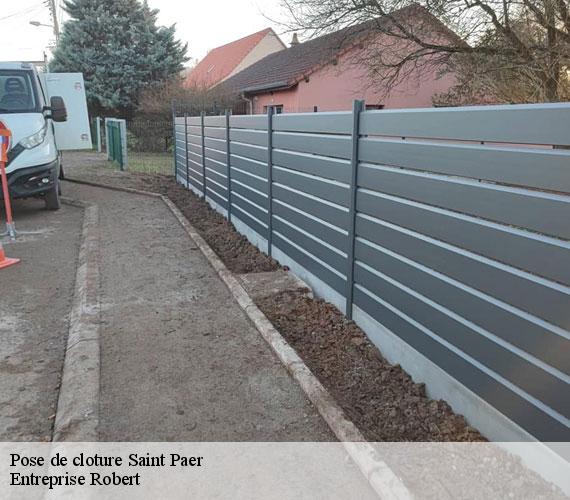 Pose de cloture  saint-paer-27140 Entreprise Robert