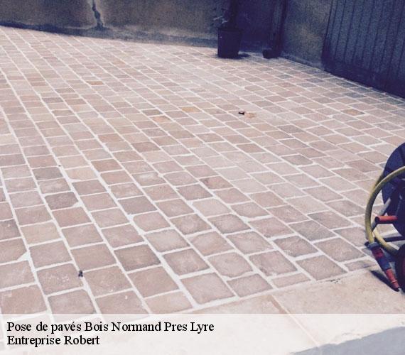 Pose de pavés bois-normand-pres-lyre-27330 Entreprise Robert