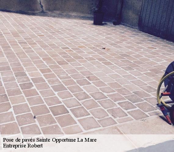 Pose de pavés  sainte-opportune-la-mare-27680 Entreprise Robert